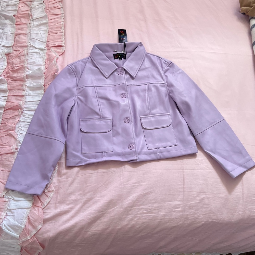 Dolls Kill Delias pastel purple jacket